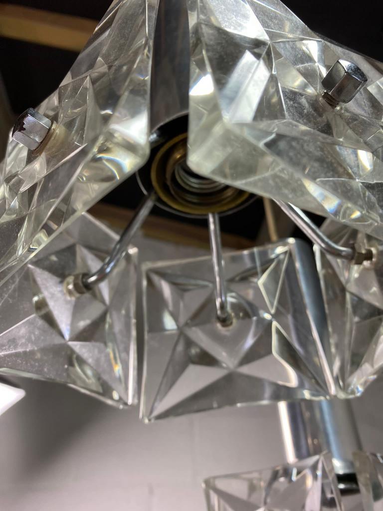 Chandelier, vintage suspension cascading kinkeldey