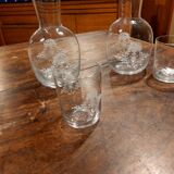 Set of 2 bedside carafes