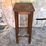 Vintage wood high stool