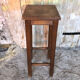 Tabouret haut bois vintage