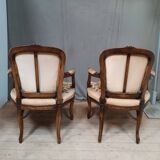 Pair of Louis XV style canriolet