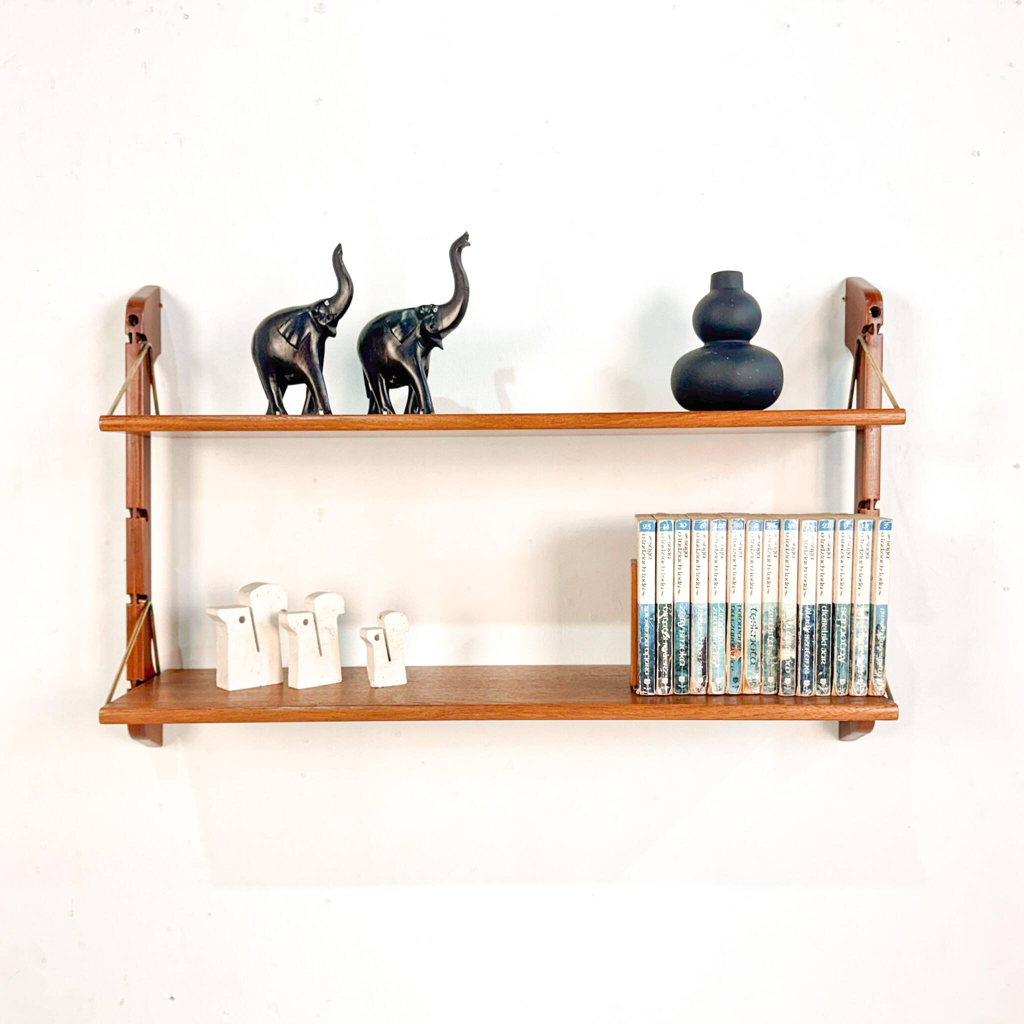 Scandinavian Ergo shelving unit set of 2 by John Texmon, 1960s