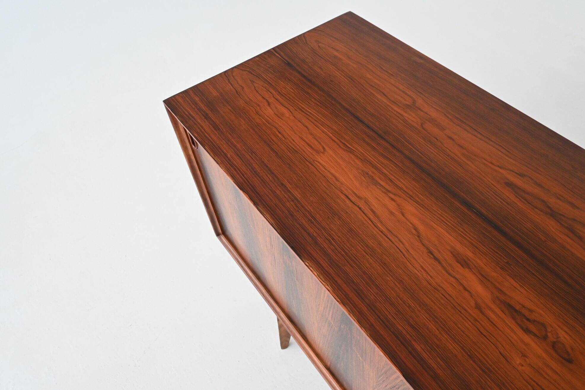 Oswald Vermaercke 'Paola' sideboard rosewood V Form Belgium 1960