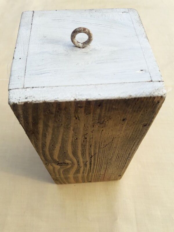 old wooden workshop drawer