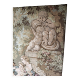 Tapestry gallant scene gobelin panel