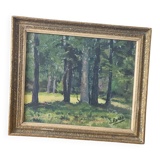 Oil painting from the 1960s signed J.Roche with ornamental frame