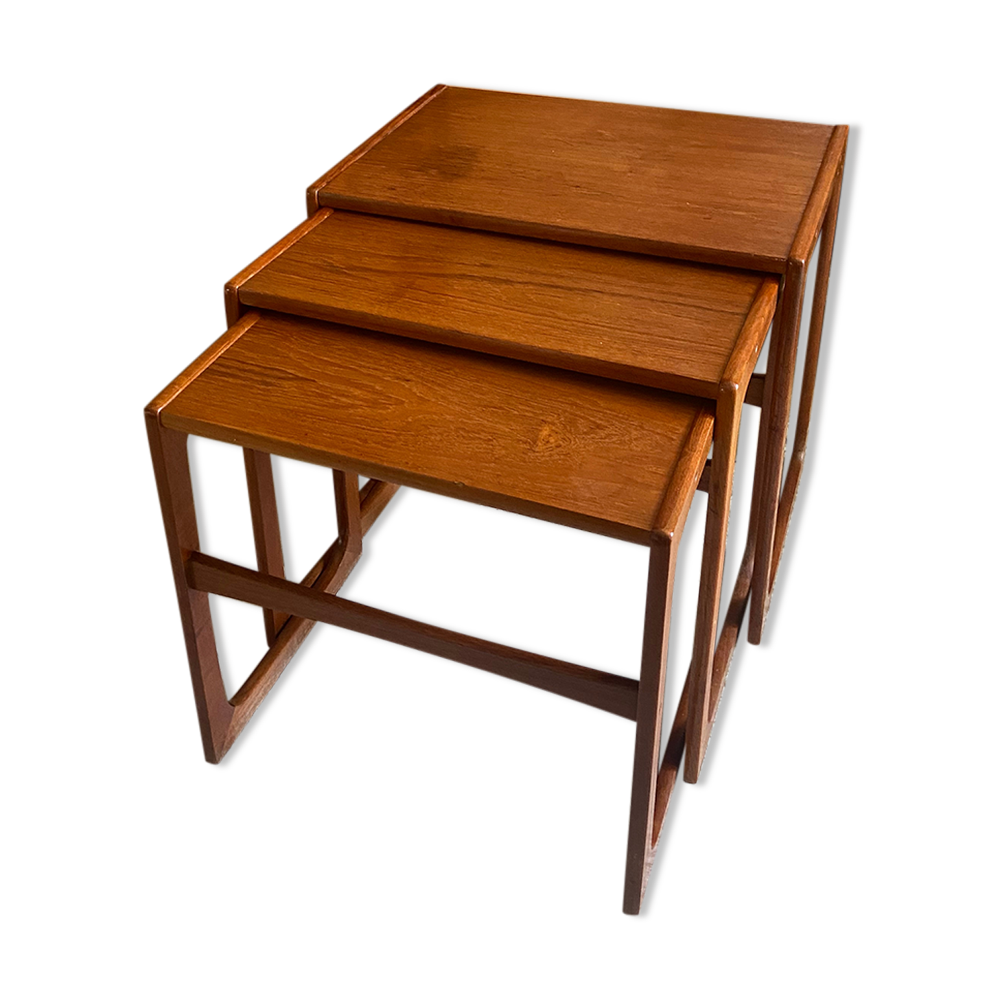 Danish trundle tables in teak BR Gelsted from the 60s