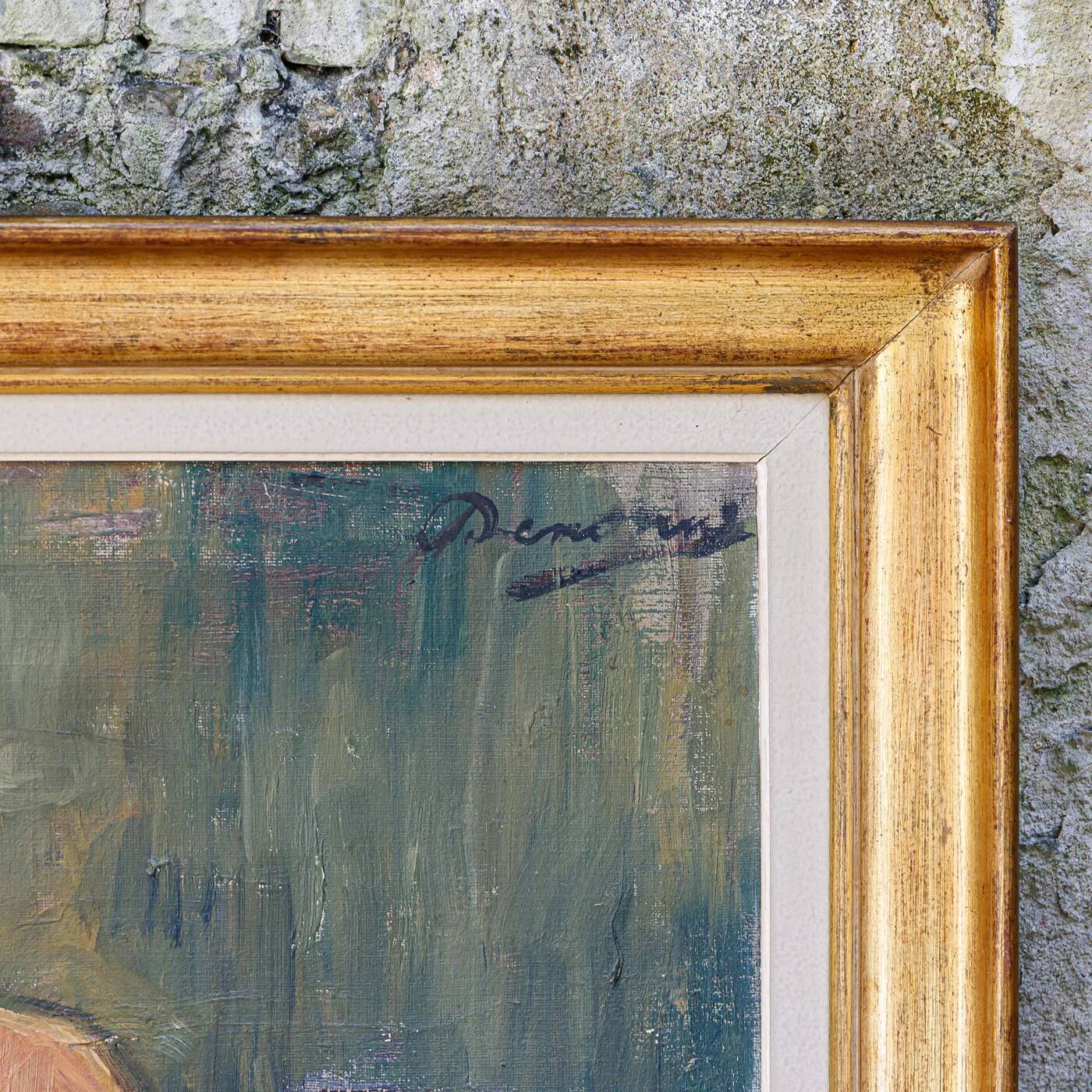 Set of oil paintings "Asparagus & eggs" and "Melon" by Alexandre Denonne
