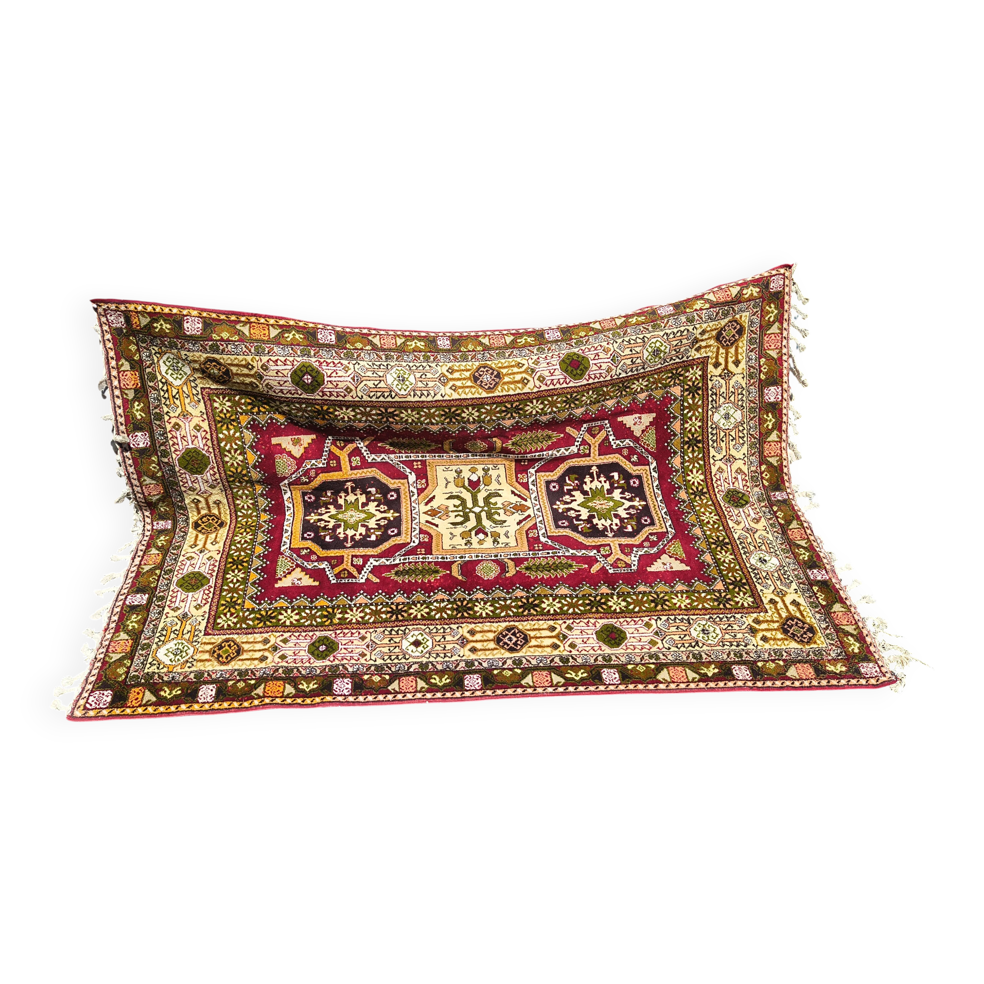 Magnificent Moroccan rug from Rabat 2×3 m (1983)