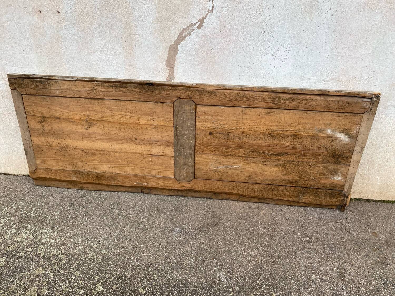Painted fir wall paneling