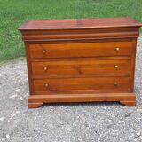 Cherry wood chest of drawers with 4 drawers