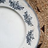 Lot 10 assiettes plates Badonviller modèle Richelieu