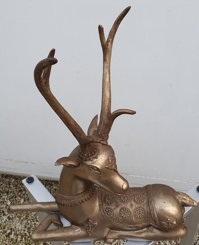 Large Animal Sculpture in Brass