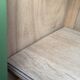 Renovated Art Deco Parisian wardrobe in khaki with original mirror.