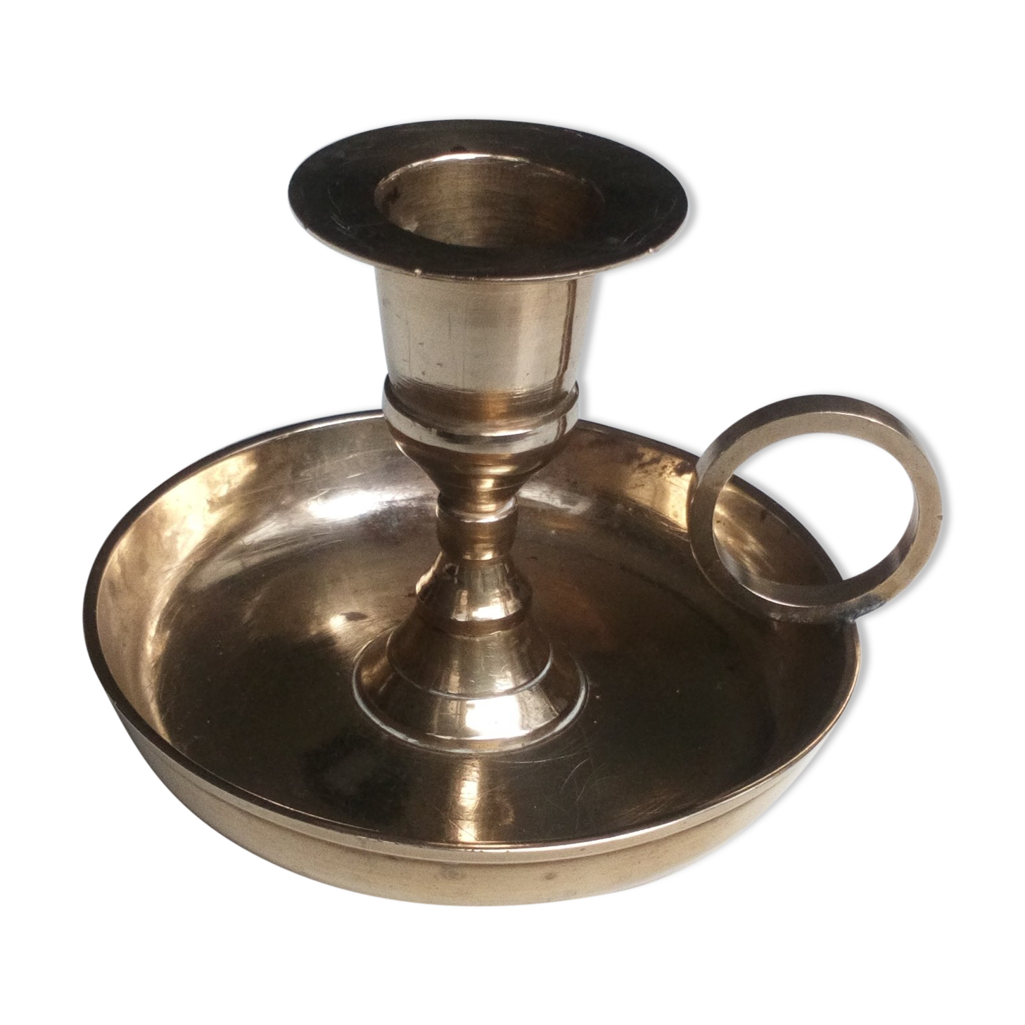 Brass taper candleholder