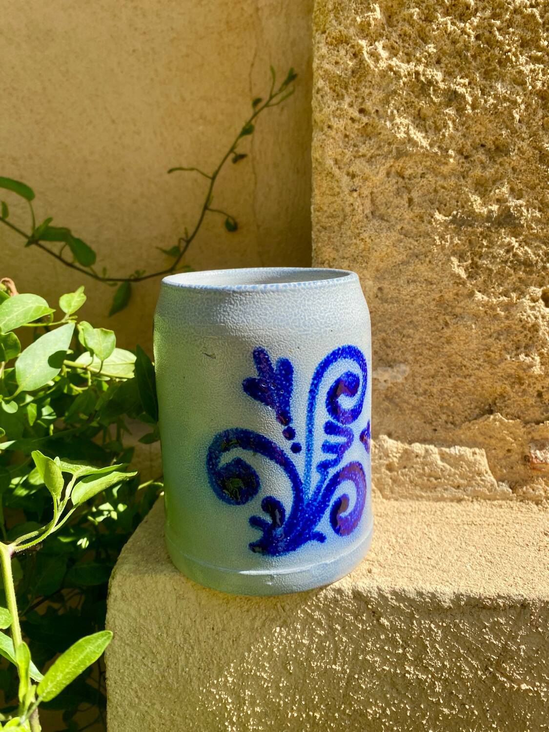 Alsatian stoneware beer mug