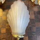 Art Deco shell wall sconces