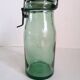 Old jar the ideal green glass