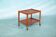 Vintage minimalist service trolley Deen design in teak, bar trolley.