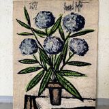 Tapestry Hortensias Bernard Buffet 70s