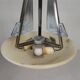 Art Deco style pendant light with alabaster shade, 1980s