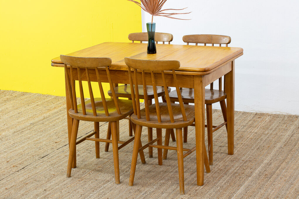 Vintage scandinavian table – 110 cm