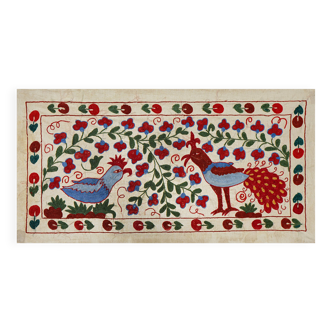 Hand-knotted rug, vintage Turkish rug 50x96 cm