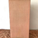 60s pink and gold Lloyd loom bedside table