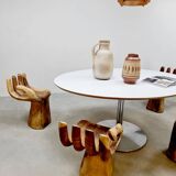 Table à manger ovale design vintage hollandais Pierre Paulin Artifort