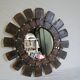 Miroir en teck birman