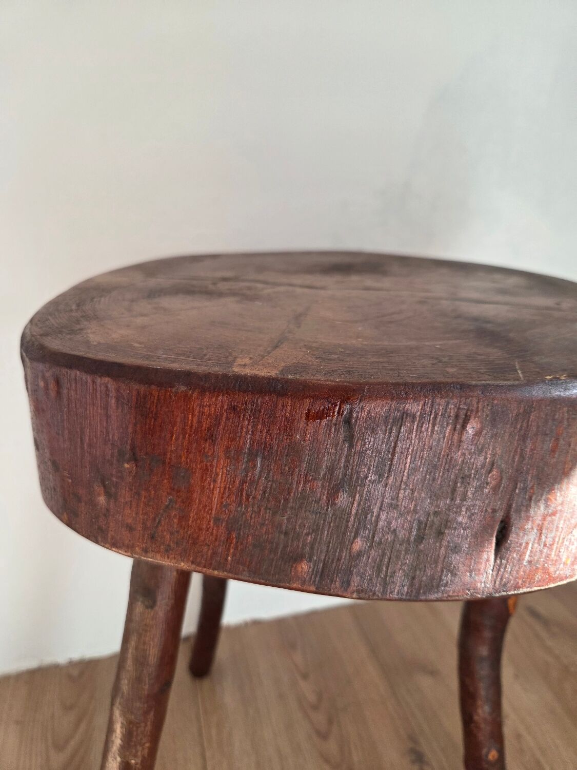 Brutalist tripod stool
