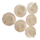 Lot de 6 tasses à café et soucoupes