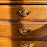 Solid oak chest of drawers
