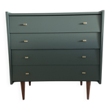 Restored Vintage Chest of Drawers – Sage Green