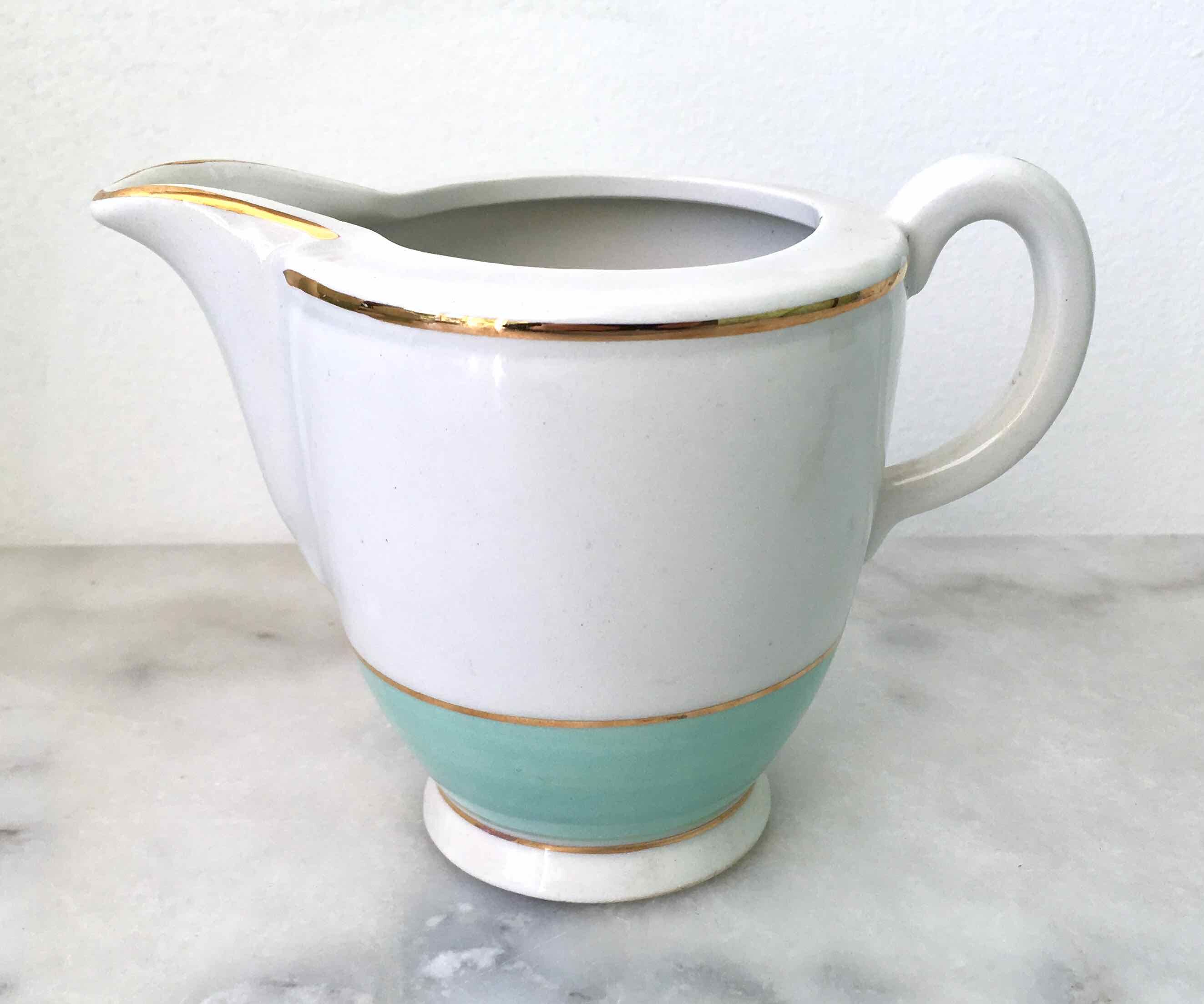 Coffee service earthenware from Lunéville for 6 people