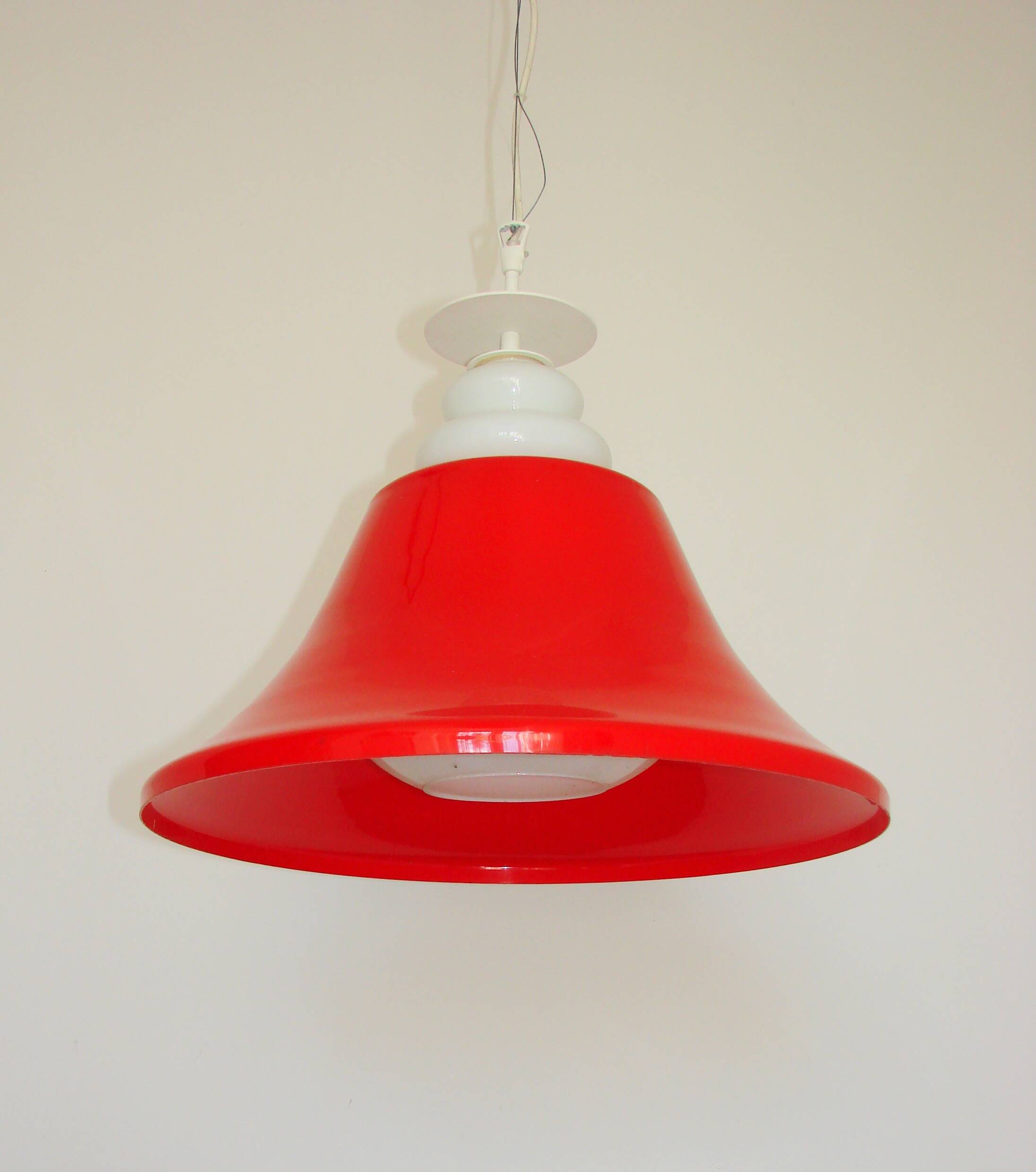 Suspension lumineuse Space Age, années 1970