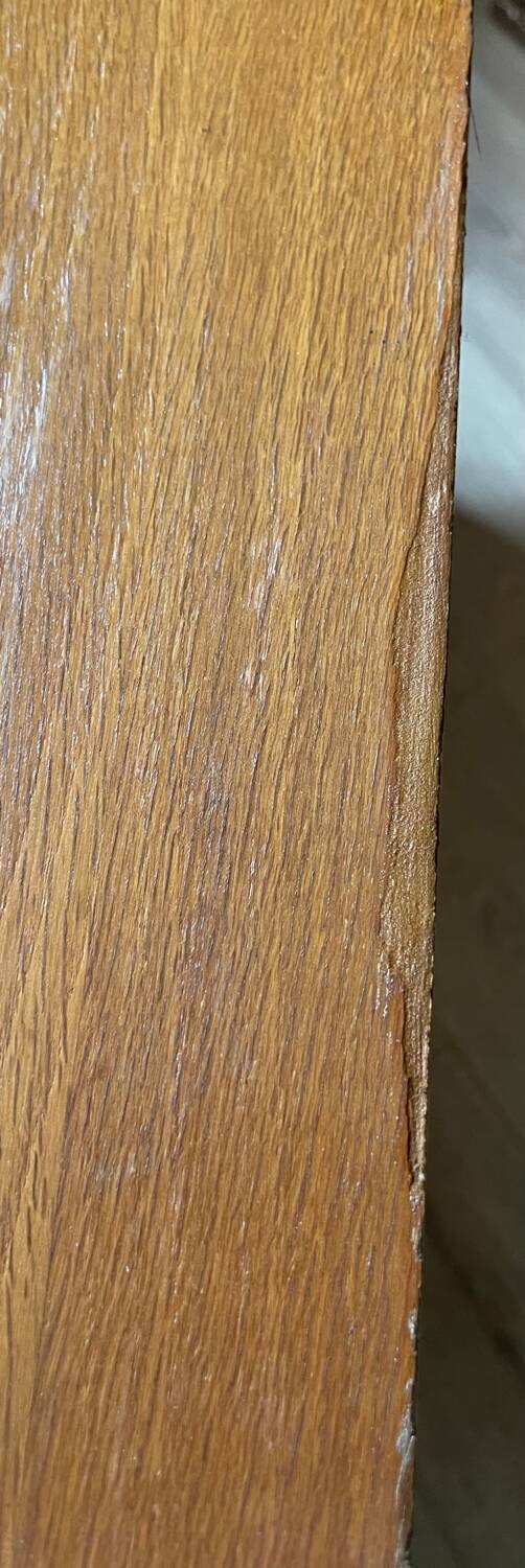 Commode vintage bois et rotin