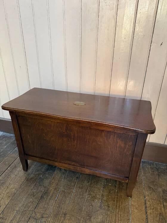 Old wooden chest from a rectory.