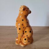 Leopard ceramic statuette - FG Francesco Guarino. 70-80