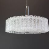 Lustre à tubes de glace en verre Murano par Doria, Allemagne, années 1970