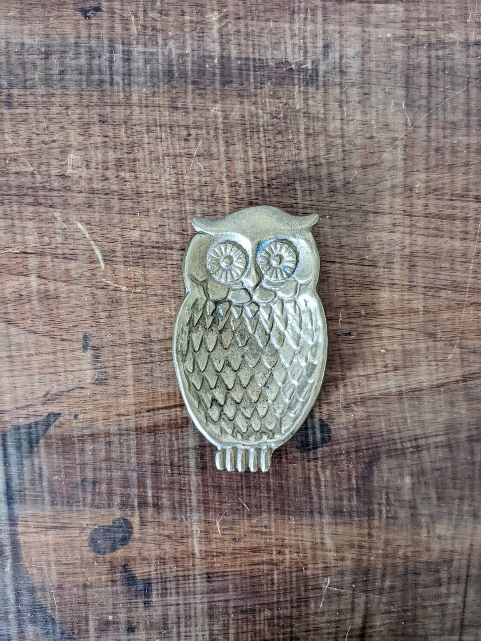 Vide poche hibou en laiton