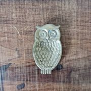 Vide poche hibou en laiton