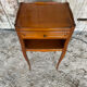 Antique nightstand louis xv style cherry wood drawer + vintage case