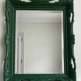 Large antique mirror with openwork frame