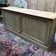 Vintage shop counter in weathered wood