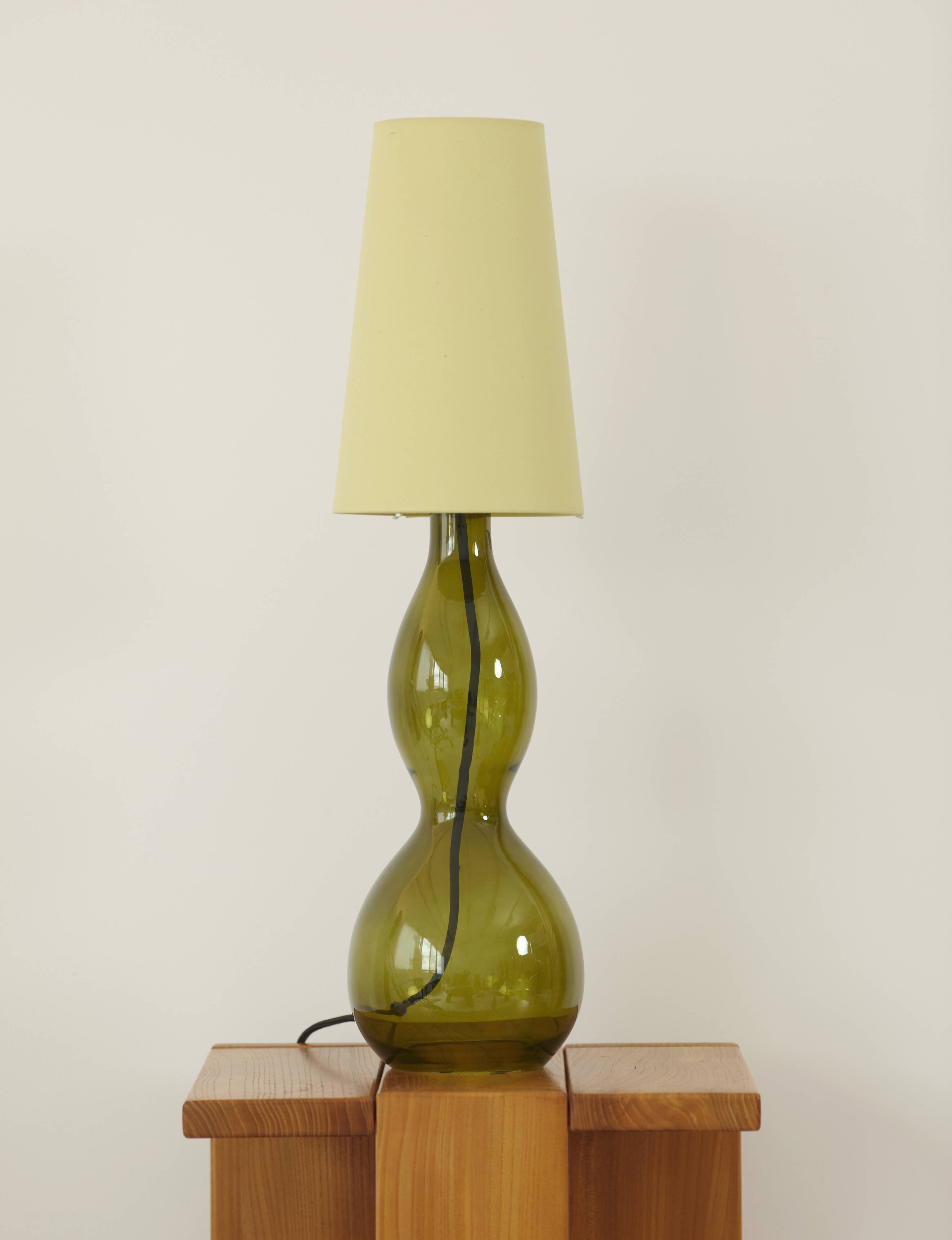 Large vintage Ikea table lamp "Ljusås Salbo" (2009) in glass