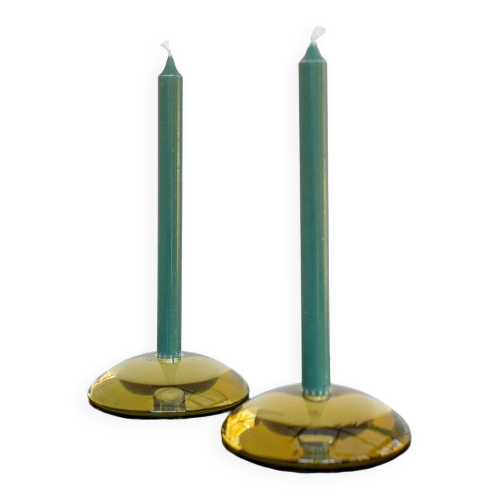 Glass candleholders by Anne Nilsson for Kosta, 2000s, set of 2