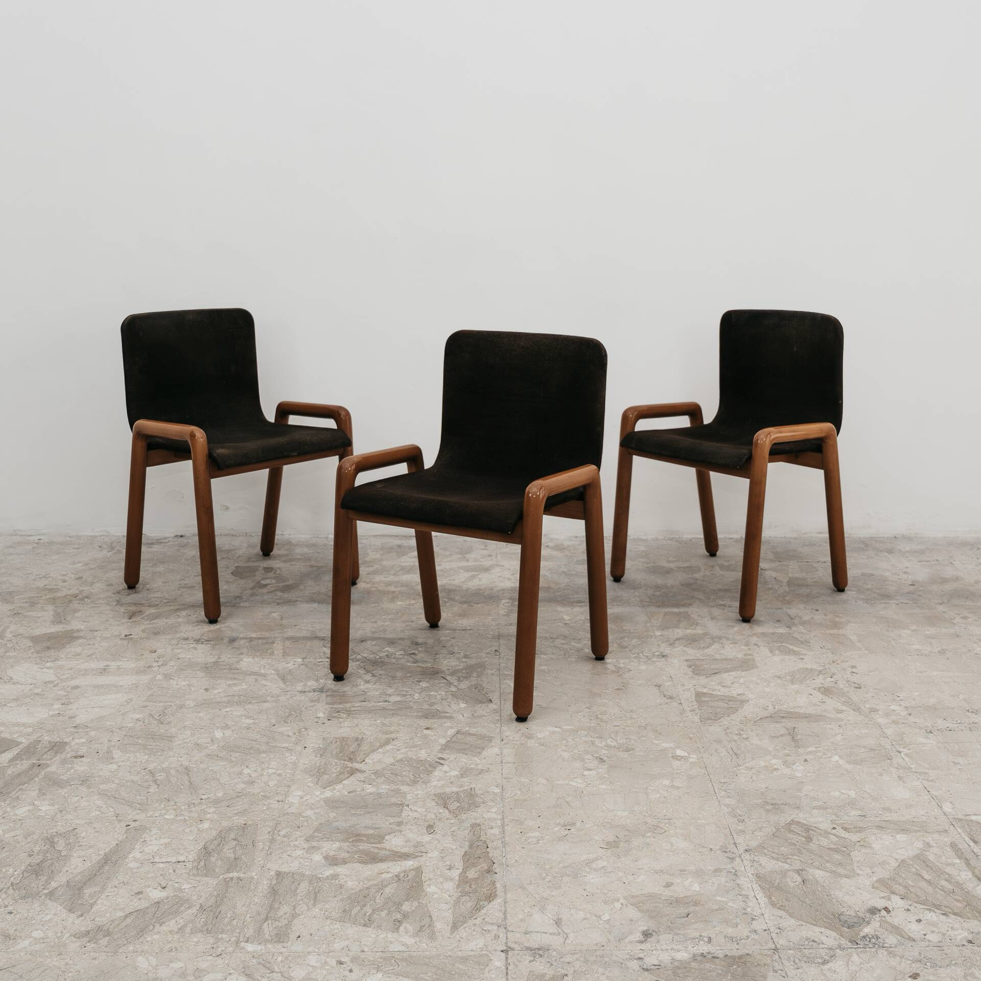 Guido Faleschini I4 Mariani 3 Sedie Mod. Dilos Design 1970’s Modern