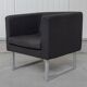 Punta Direction individual sofa from Sokoa in black fabric