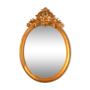 Miroir ovale rocaille